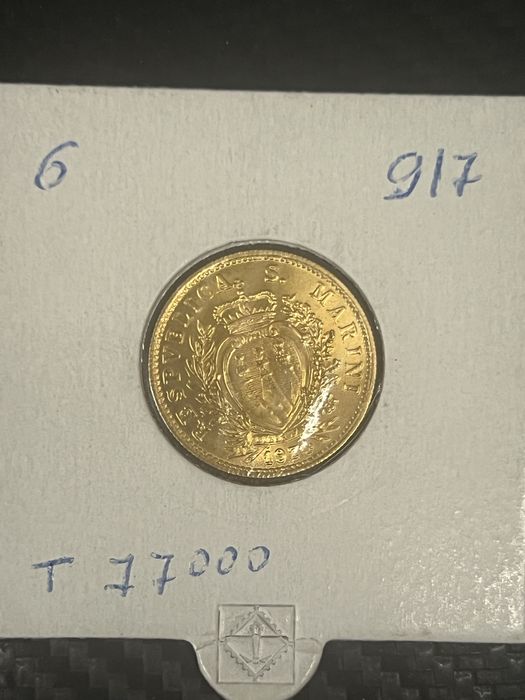 Златни монети 2 Скуди Сан Марино