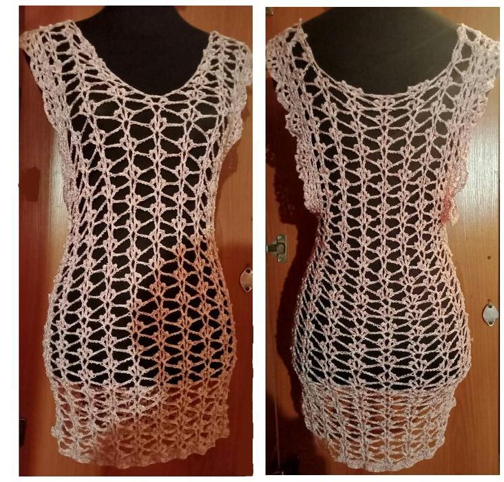 Продам тунику/пляжное платье  вязание крючком