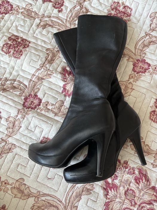 Продам  сапоги кожаные