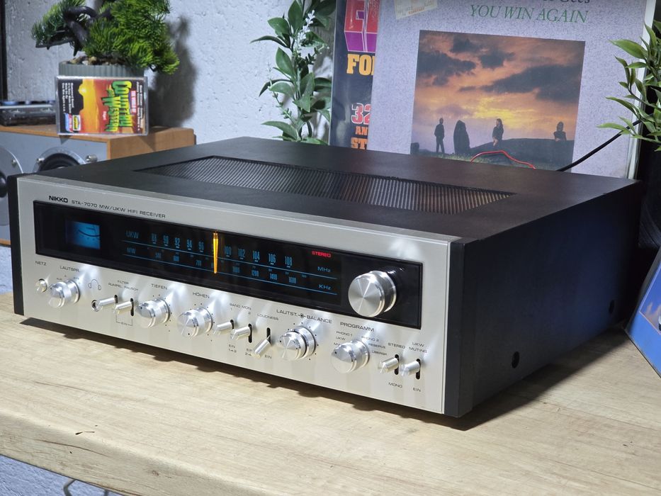 Receiver NIKKO STA-7070, amplituner retro , hifi stereo ,black