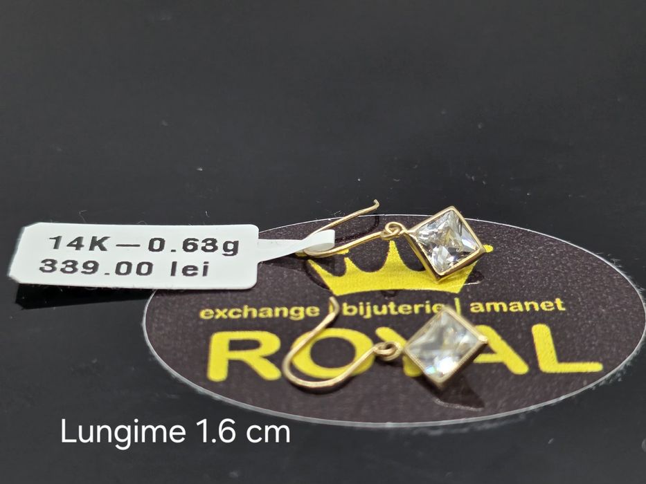 Bijuteria Royal: Cercei aur 14k/0.63 gr
