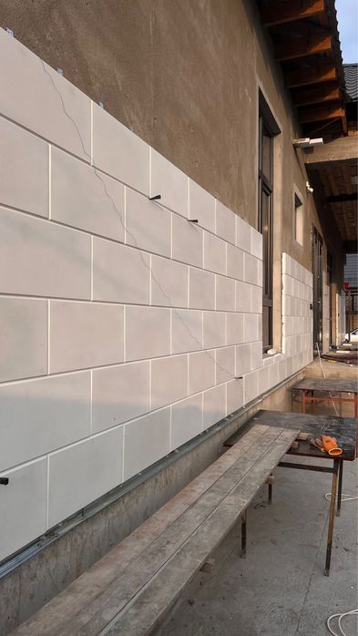 Термопанели травертин фасад