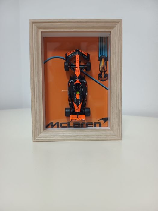 Tablou 3D lemn 20x15 McLaren F1 Lando Norris 1/43