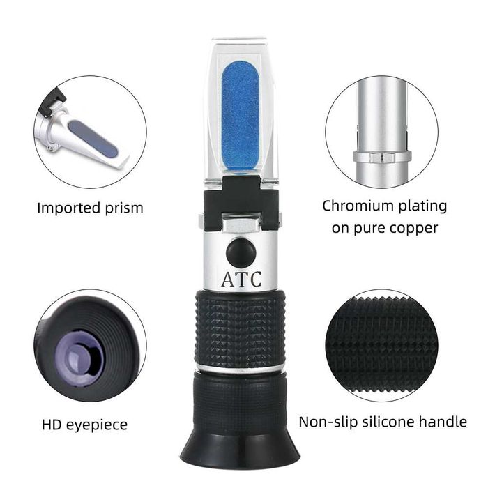 Рефрактометър за захар пчелен мед 58-90% Brix водно съдържание 12-27%