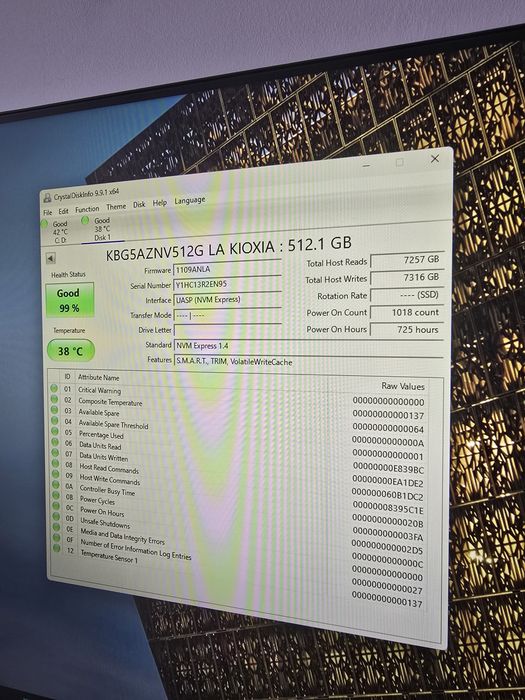 Ssd Nvme 512 Kyoxia(Toshiba)