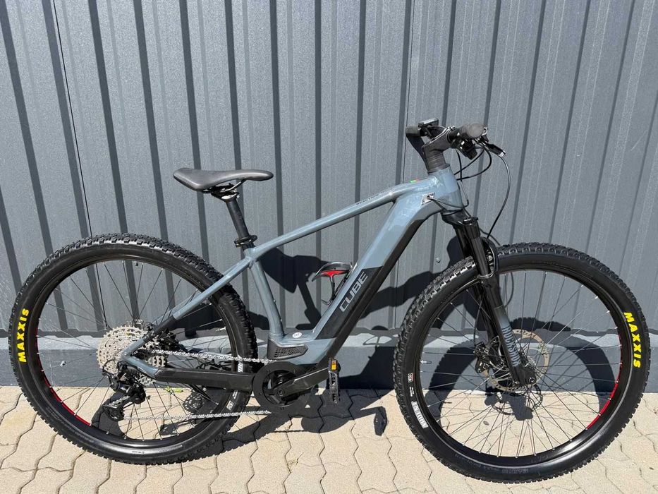 Bicicleta, e-bike second hand, CUBE Reaction Race M, gri, hardtail