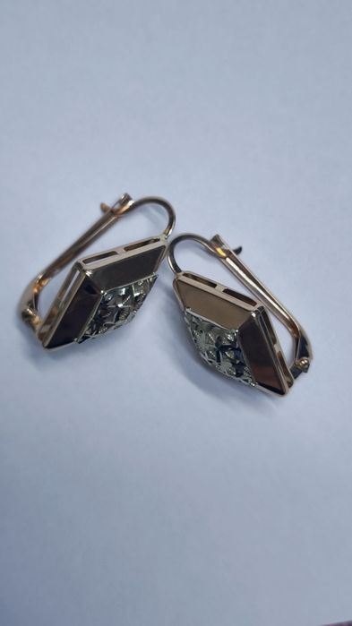 Серьги из красного золота