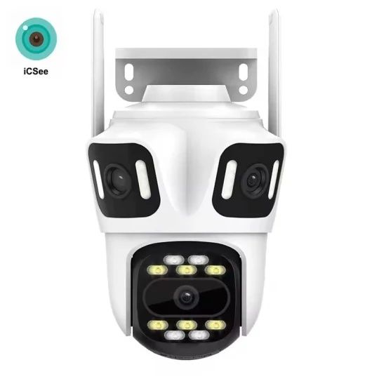 P15 PTZ Camera ICSee 360 WiFi Kamera 3 ko‘zlik kamera