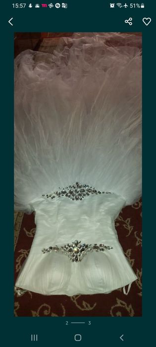 Свадебное платье размера xs