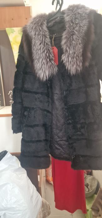 Шуба полушубок кролик