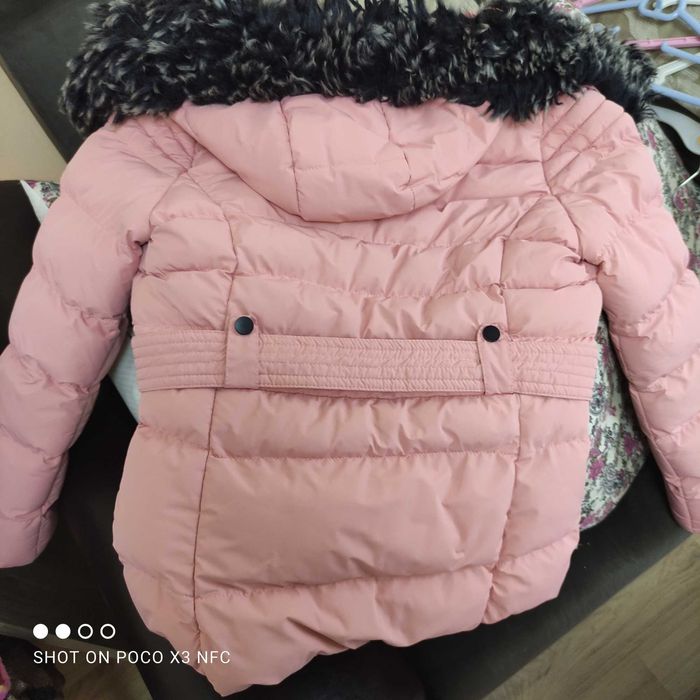 Зимно детско яке с качулка