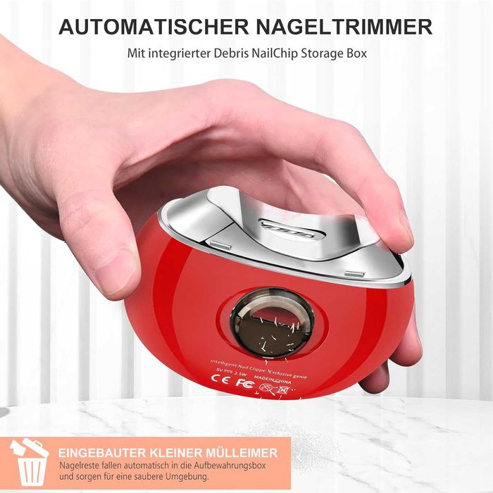 Електрическа нокторезачка за нокти, безопасна за бебе, пила за нокти