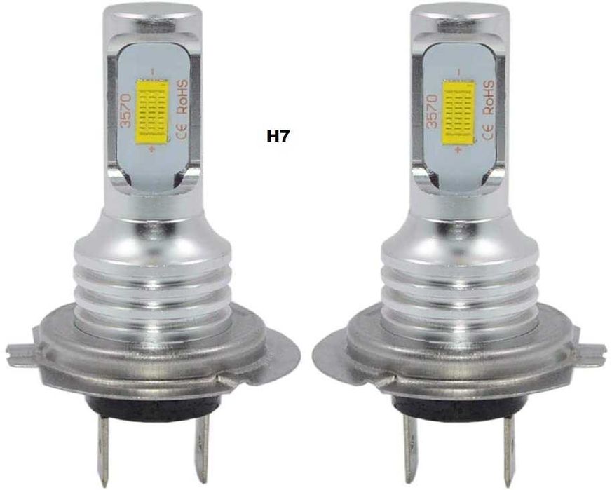 LED крушки H1 H3 H4 H7 H8 H11 HB3 HB4 без вентилатор 6000K