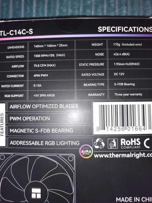 Комплекты вентиляторов 12 и 14 см с ARGB подсветкой (3pin), PWM (4pin)