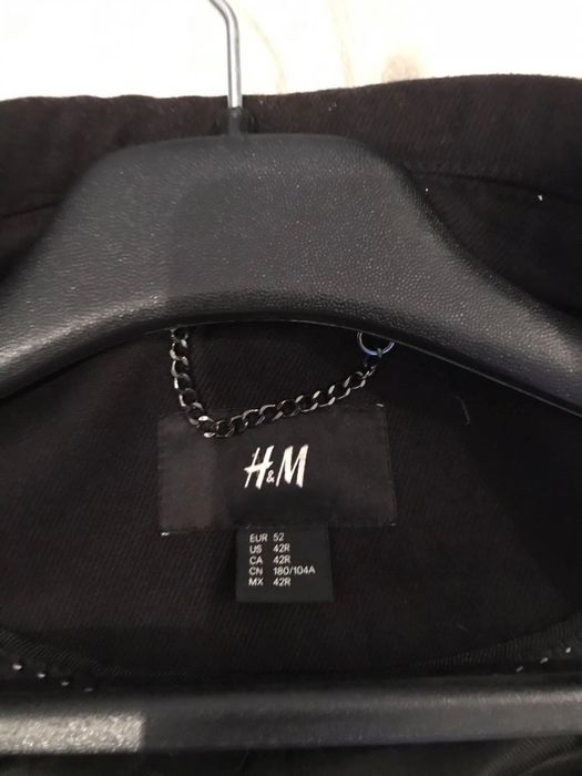 Palton bărbați, mărime XL (52), stare foarte buna, negru, H&M