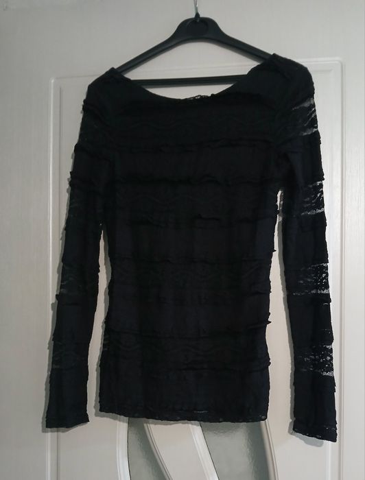 Bluză Neagră dantelă H&M mărimea S