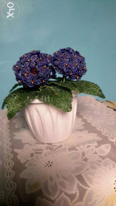 Гортензия из бисера