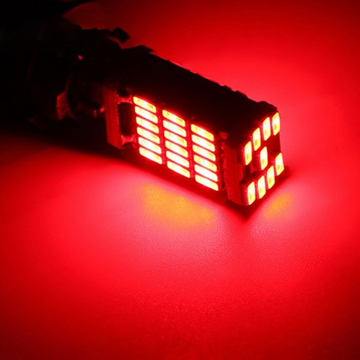 Bec Led T15-W16W/4014 Lumina Alb-Rece Sau Rosie Pe Bec(Can-Bus 100%)