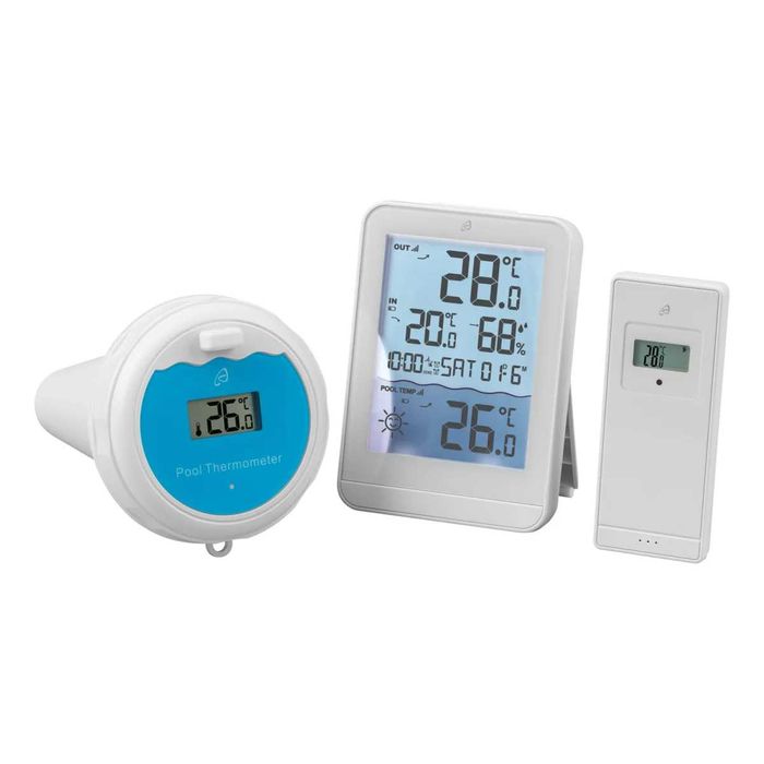 Stație cu termometru Wireless 2 senzori exterior si piscina