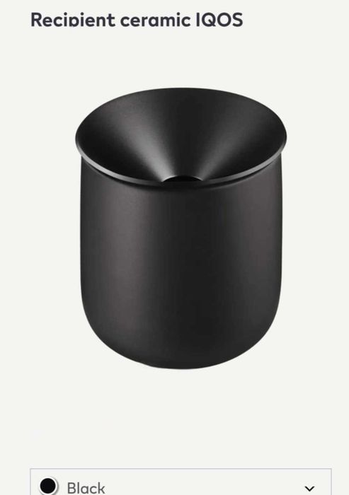 scrumiera iqos pentru mașină cu suport pachet, ceramica neagra, saddo x