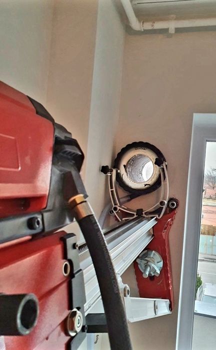Carotare gauri, Hota/Centrală,Inst. sanitare ventilatie AC etc.