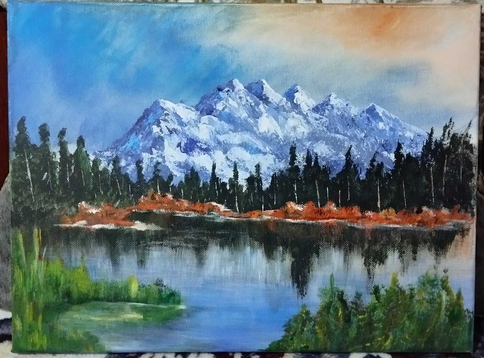 Картина -акрил, ръчно изработена.