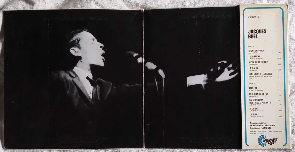 Грамофона плоча Jaque Brel 67. Vedettes, Франция