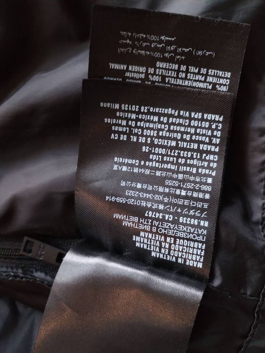 PRADA crop re nylon puffer jacket - страхотно дамско яке S КАТО НОВО