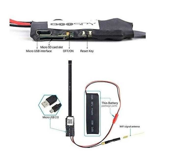 Мини WiFi, IP камера с модул и външна батерия / HomeEye /