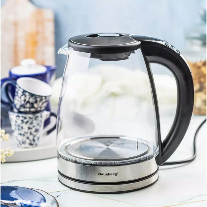 Fierbator electric, fabricat din sticla borosilicata, otel inoxidabil,