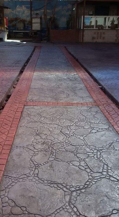 Beton amprentat dezactivat