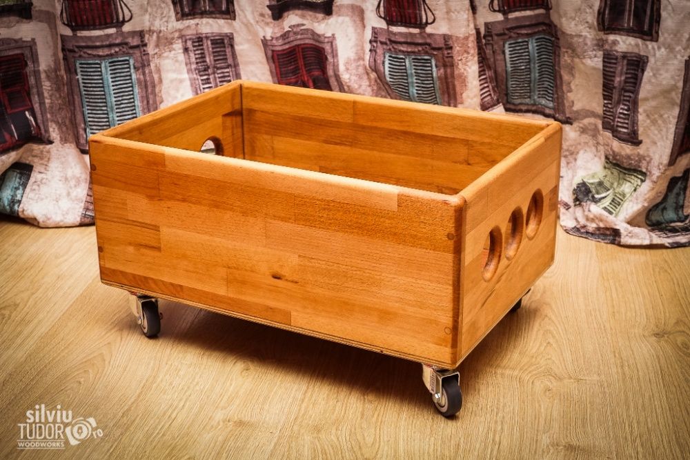 Ladita de VINILURI HANDMADE discuri pickup depozitare LP lemn VINIL