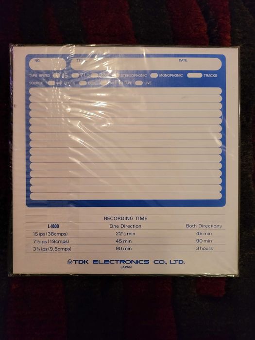 TDK AUDIA L-1800 нова от USA