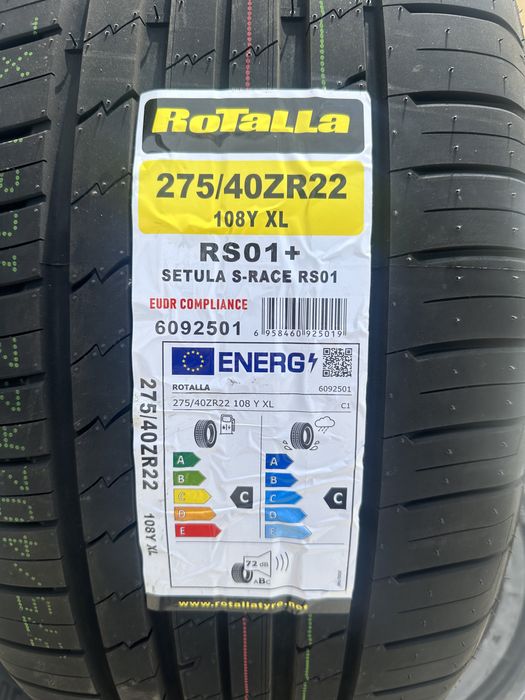 Нови летни гуми ROTALLA SETULA S-RACE RS01+ 275/40R22 108Y XL НОВ DOT