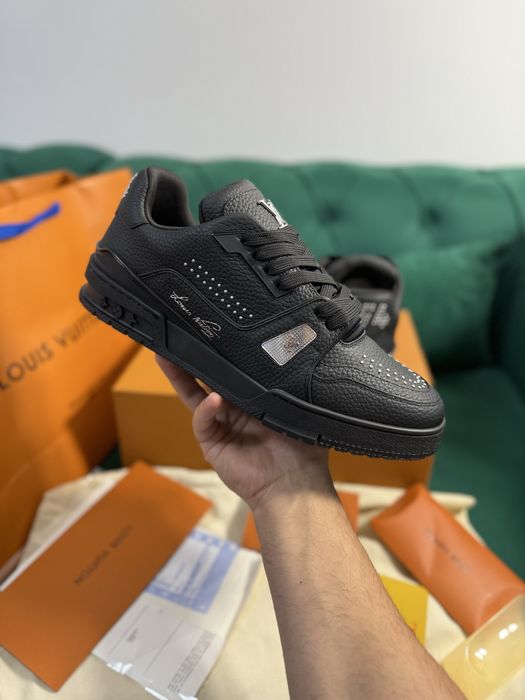 Adidasi Louis Vuitton Trainer piele naturala Full Box colectie noua