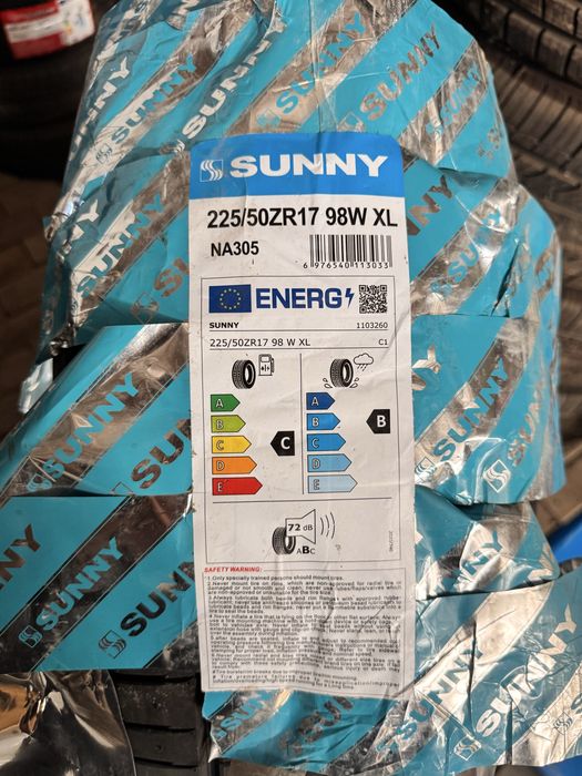 225/50/17 новые шины SUNNY