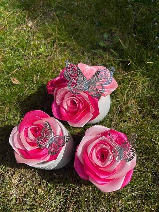 Ръчно изработени сатенени розички