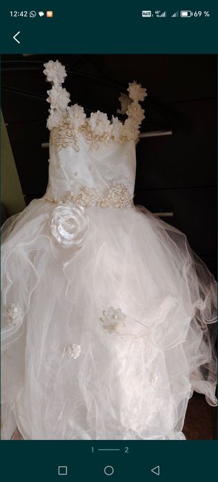 Продам платье с ободком!