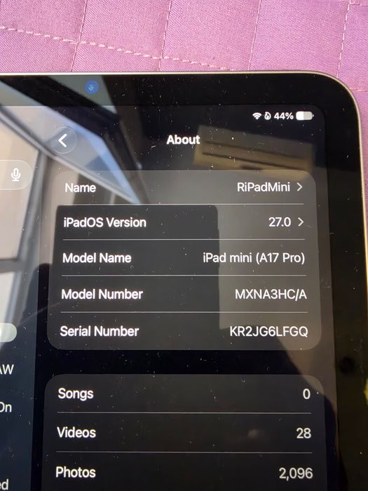 iPad mini A17 Pro, WiFi, 256Gb