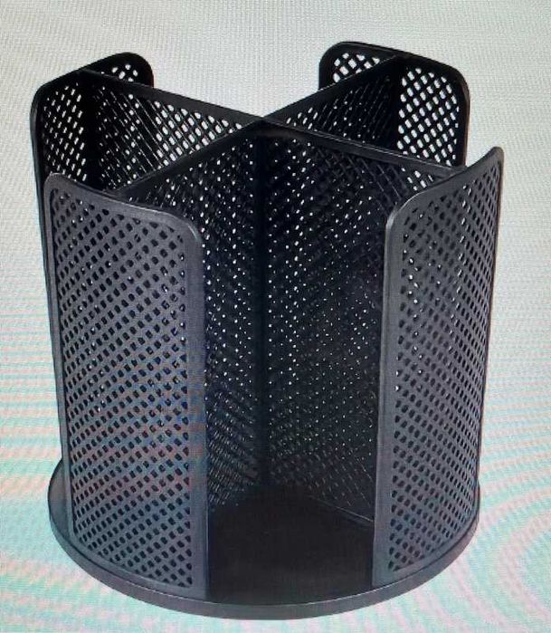 suport din plastic cu 4 compartimente reglabile rotativ