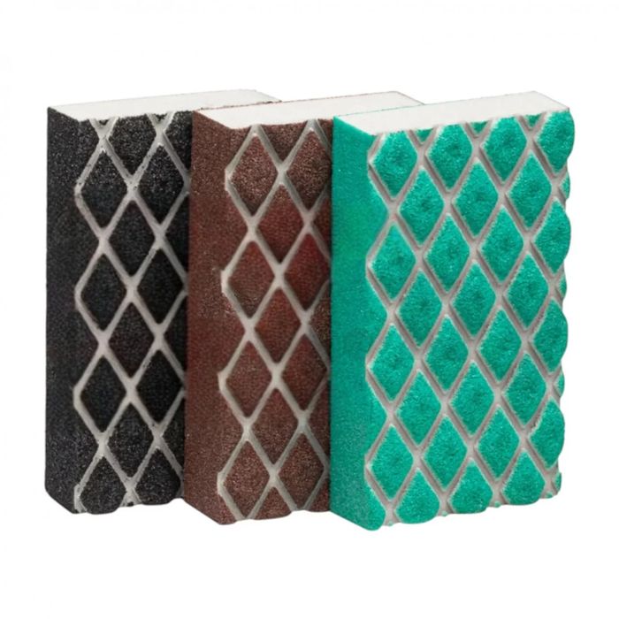 Комплект абразивни гъби Rollingdog с дръжка №60/№120/№180 90177