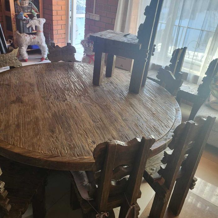 Кухонный набор Машенька стол+ 8 стульев