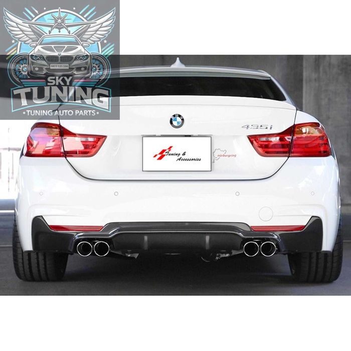 Дифузьор / добавка за задна броня за БМВ Ф32-Ф36 / BMW F32-F36 4