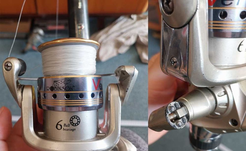 Директен телескоп, различни видове въдици, макари