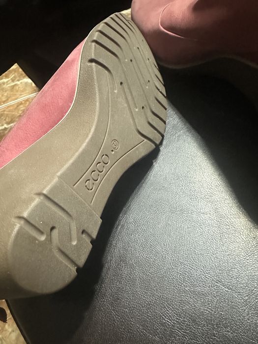 Botine ecco  piele noi 37