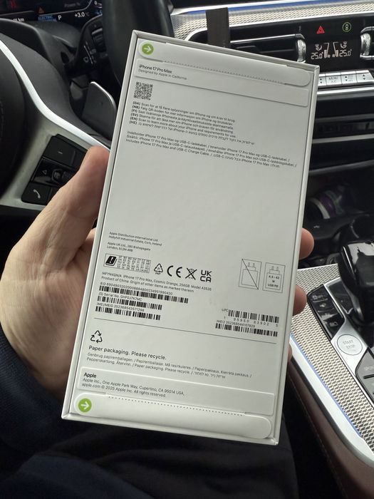 Iphone 17 pro max Orange porocaliu 256 nou sigilat pret 8000 lei