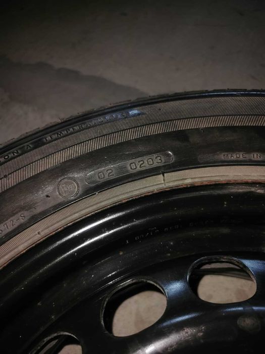 Roată rezervă  normală 16, 5x112, cauciuc 215/55 -NOUĂ- vw,audi,skoda
