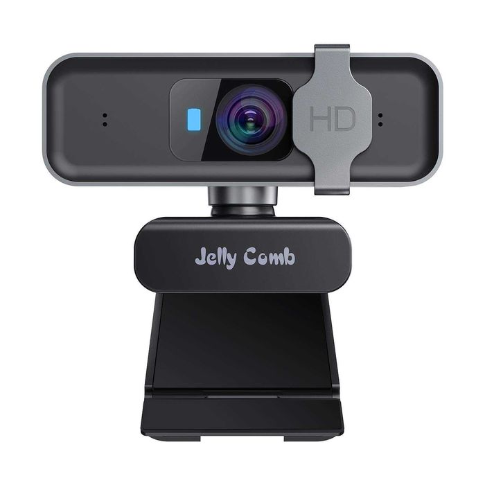 Jelly Comb уеб камера Full HD 1080P за видео разговори, сребърно черна