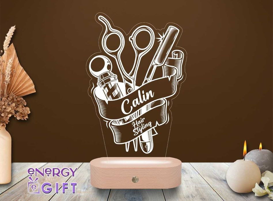 Lampa Led Personalizata– Hair Styling