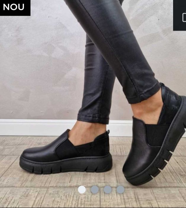 Pantofi noi din piele